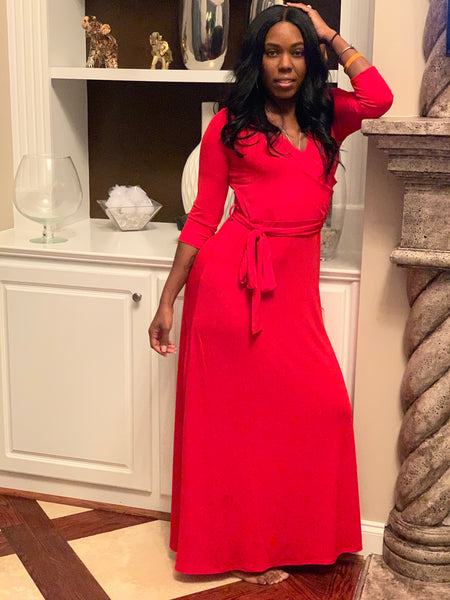 "Red Theory" Maxi Dress