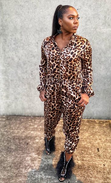 “Cheetah Girl” Animal Print Jumpsuit