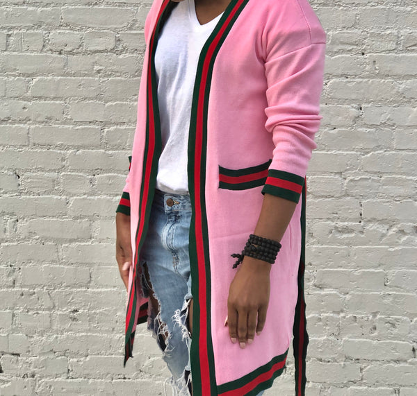 “Blind For Love” Pink Cardigan