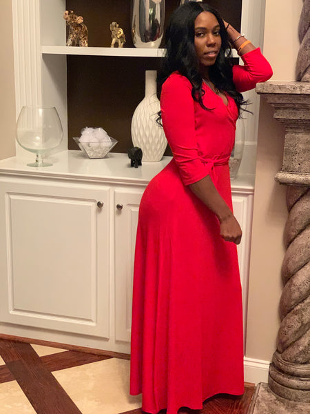 "Red Theory" Maxi Dress