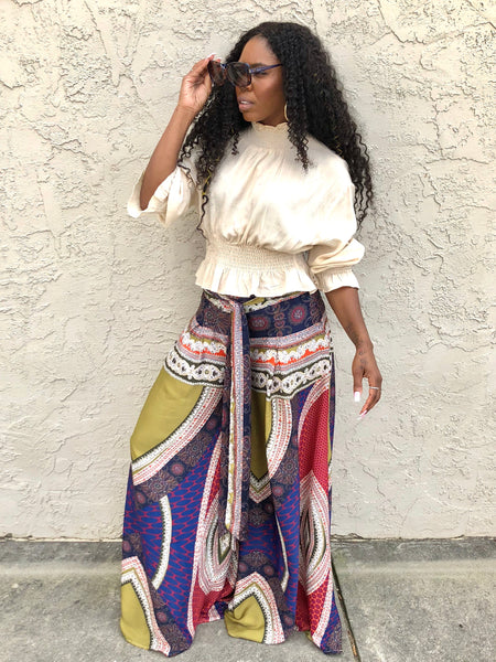 “Egyptian Lover” Olive Palazzo Pants