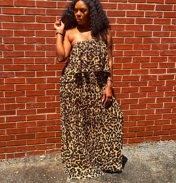 “Cat’s Meow” Leopard Print Maxi Dress